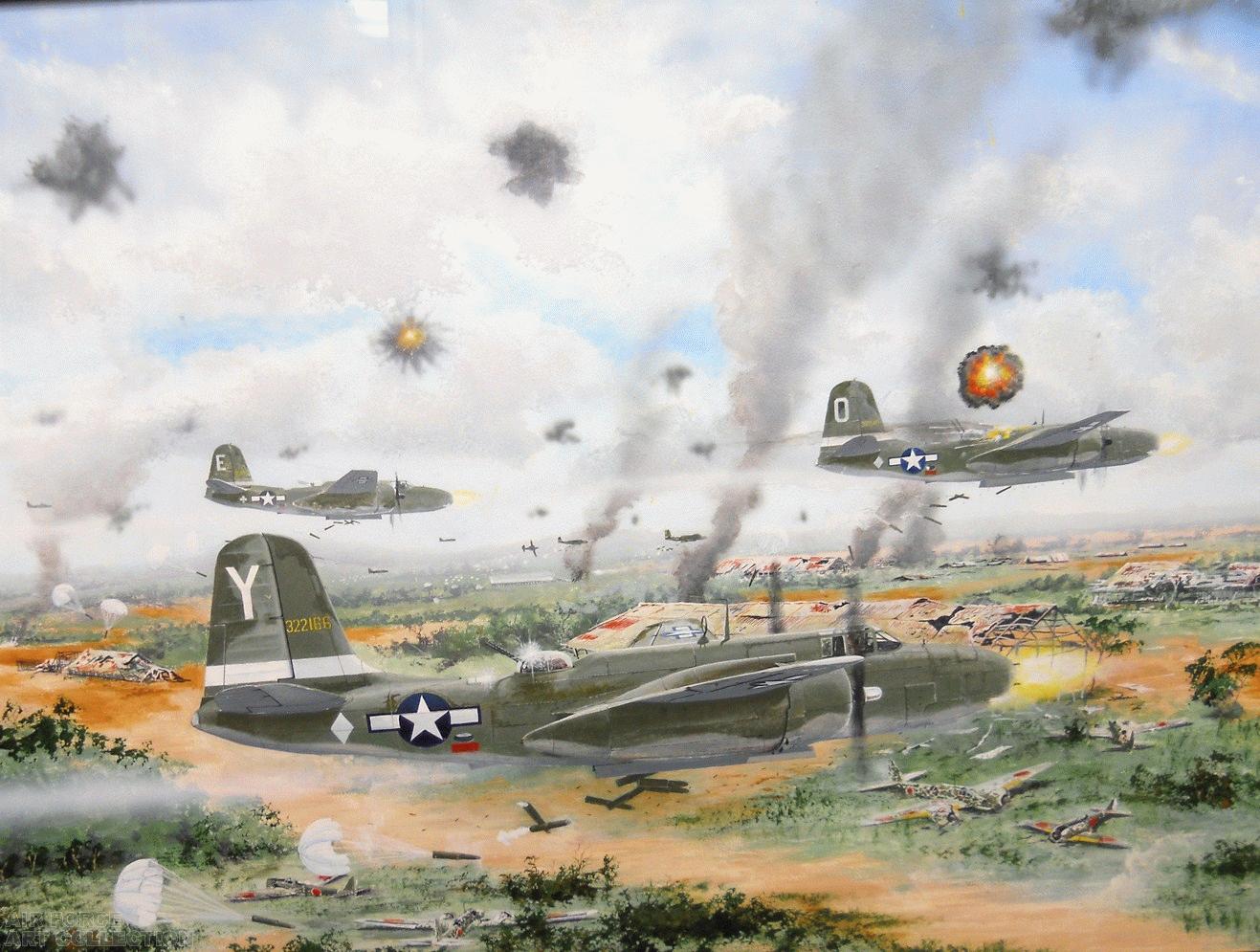 ROARIN 20 S HIT CLARK FIELD LUZON PHILLIPPINES, JANUARY 14, 1945